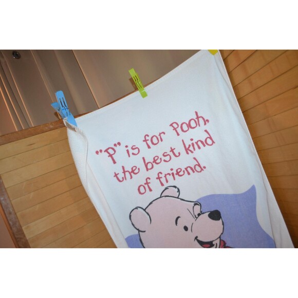 Vintage Beach Towel Winnie the Pooh 1980s - Picture 5 of 5